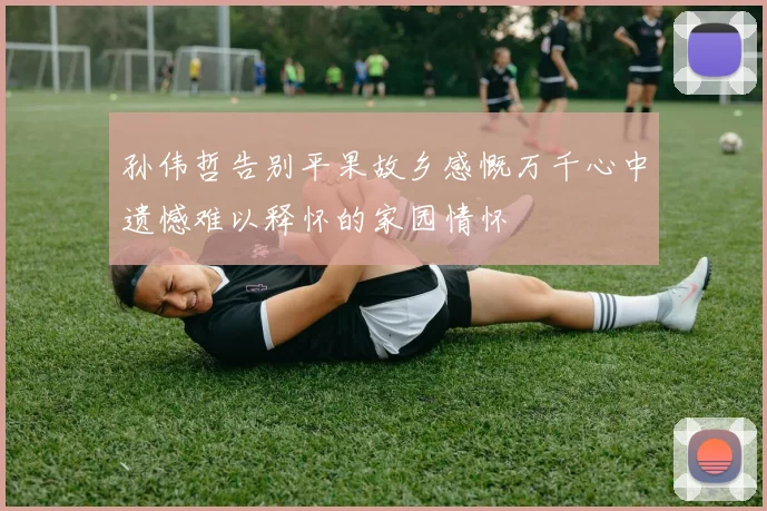 孙伟哲告别平果故乡感慨万千心中遗憾难以释怀的家园情怀